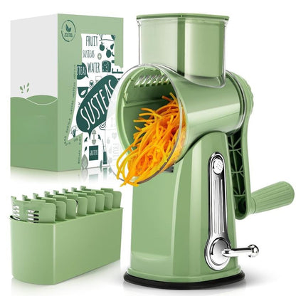 Handheld Rotary Cheese Grater with 5 Blades 🧀