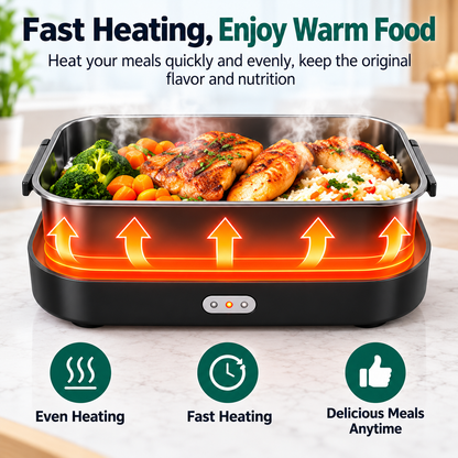 1.8L Portable Electric Lunch Box for Home & Car