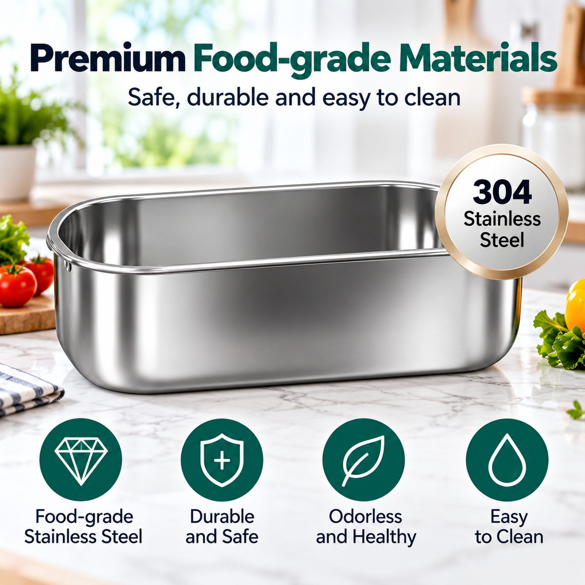 1.8L Portable Electric Lunch Box for Home & Car