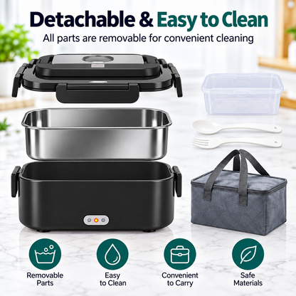 1.8L Portable Electric Lunch Box for Home & Car