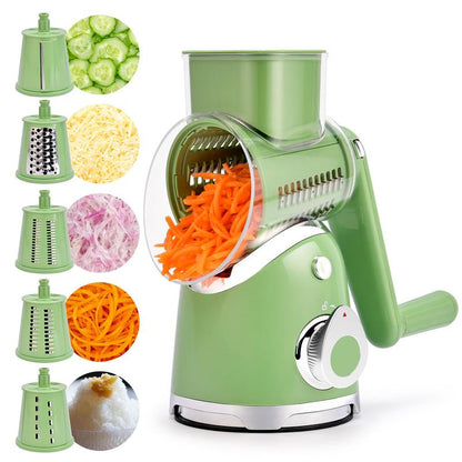 Handheld Rotary Cheese Grater with 5 Blades 🧀